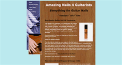 Desktop Screenshot of amazingnails4guitarists.com